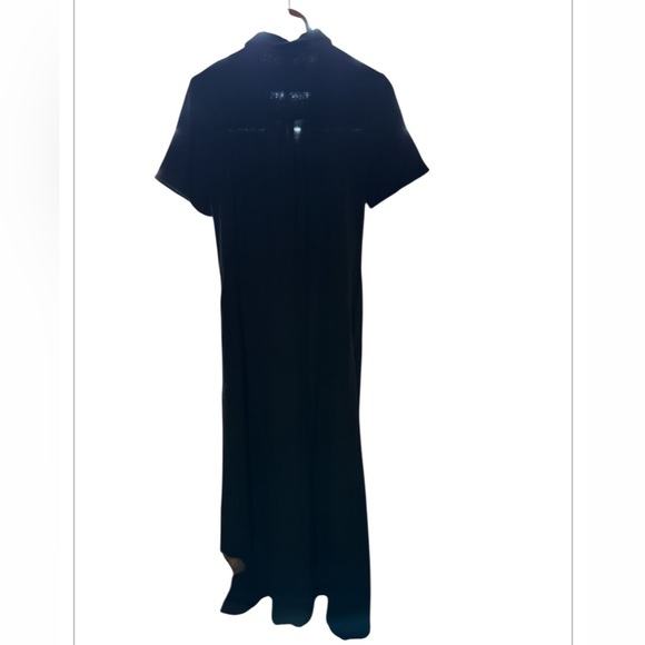 Women’s Caslon Black Maxi Shirt Dress, size Medium. - Picture 4 of 8